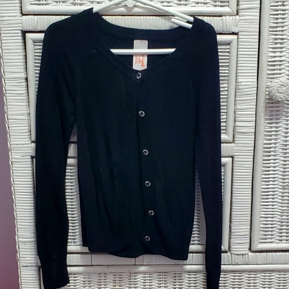 Girls Black Sweater Size 6/6x
